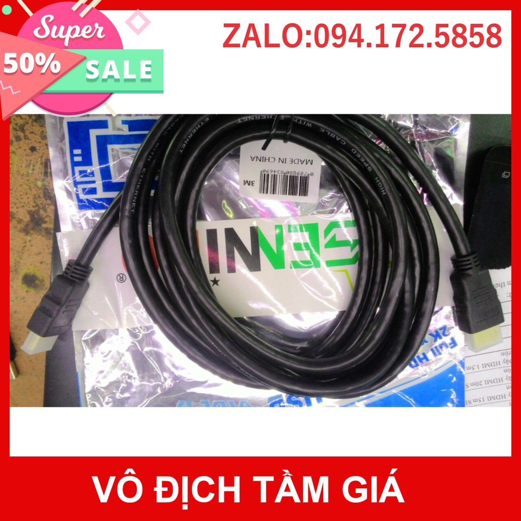 HOT - Dây Cáp HDMI SENNIKO 2.0 hỗ trợ 3D, 4K chính hãng Bh 1 năm