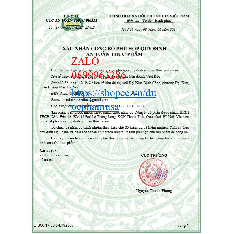 COLLAGEN +C giúp làm đẹp ,tăng cường nội tiết tố . | Thế Giới Skin Care