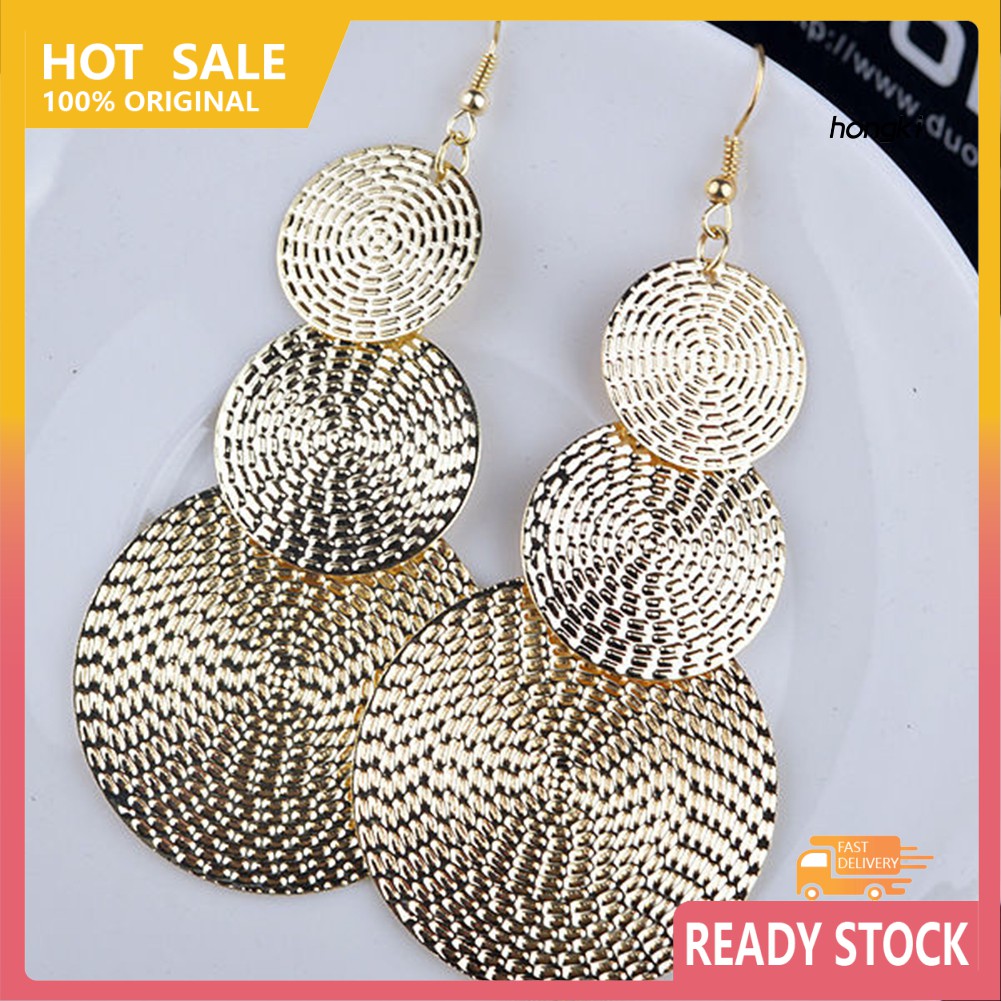 Bông tai dáng dài nhiều lớp thời trang sang trọng cho nữ