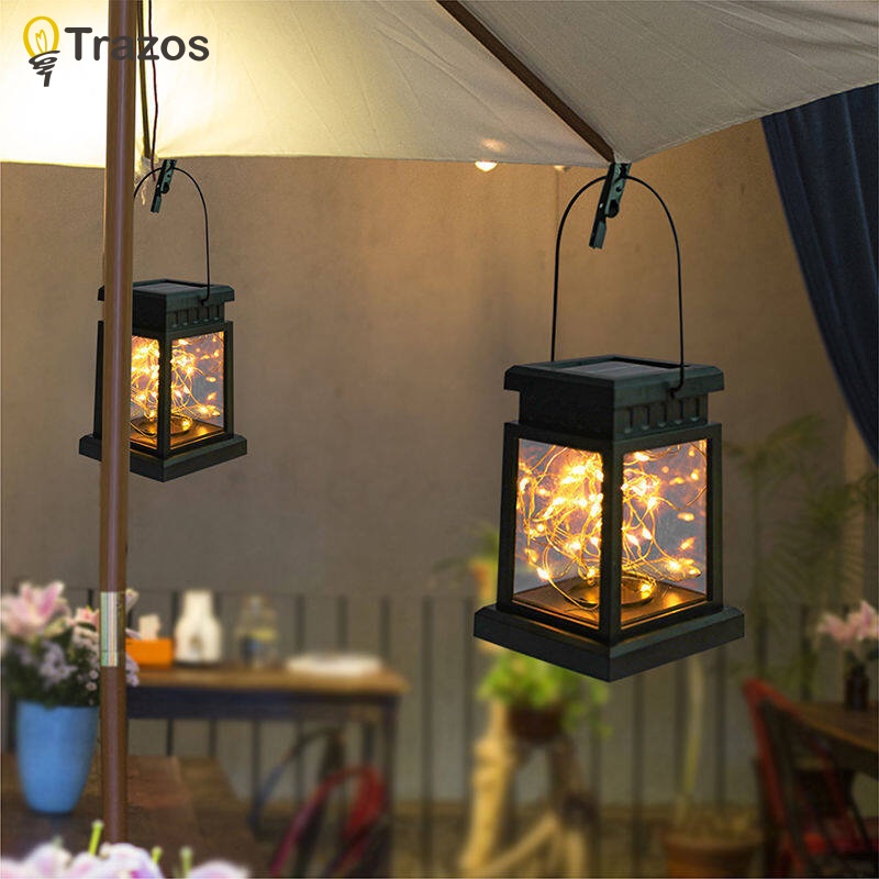 Đèn LED Năng Lượng Mặt Trời Hình Nến Terraza Treo Trang Trí Ban Công Sân Vườn