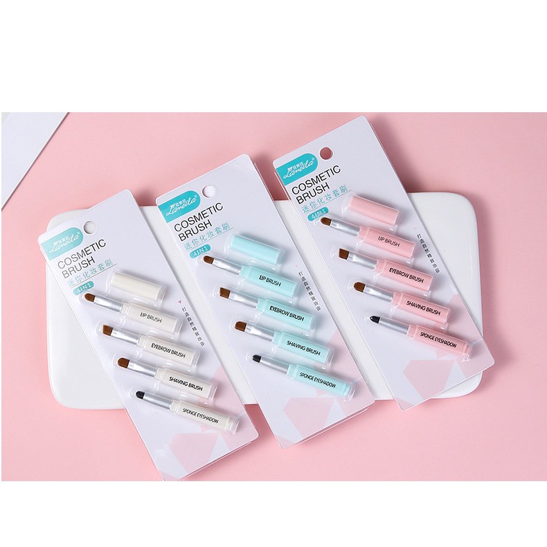 Bộ 4 cọ trang điểm tiện lợi lameila L0952
