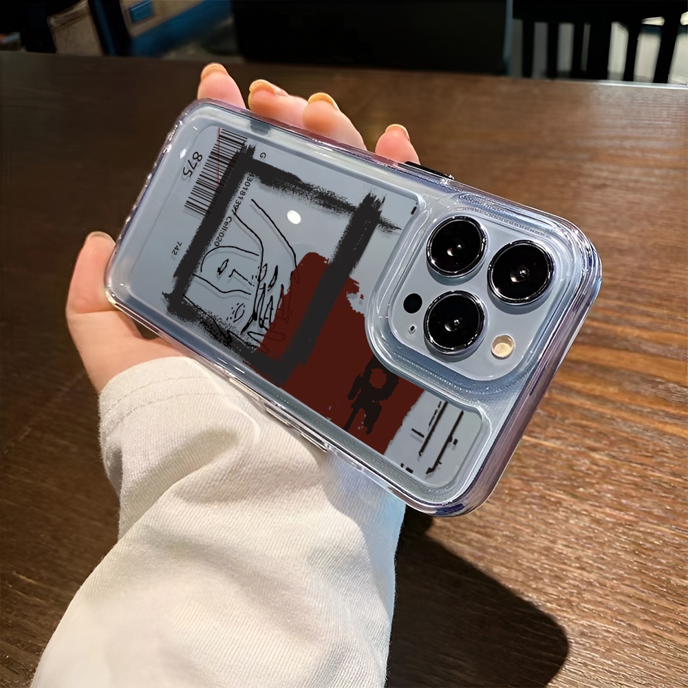 Ốp Điện Thoại Tpu Trong Suốt In Hình Vẽ graffiti Vũ Trụ Cho iphone 14ProMax 14Plus 13 11 12 7Plus X XR XS Max 8 7