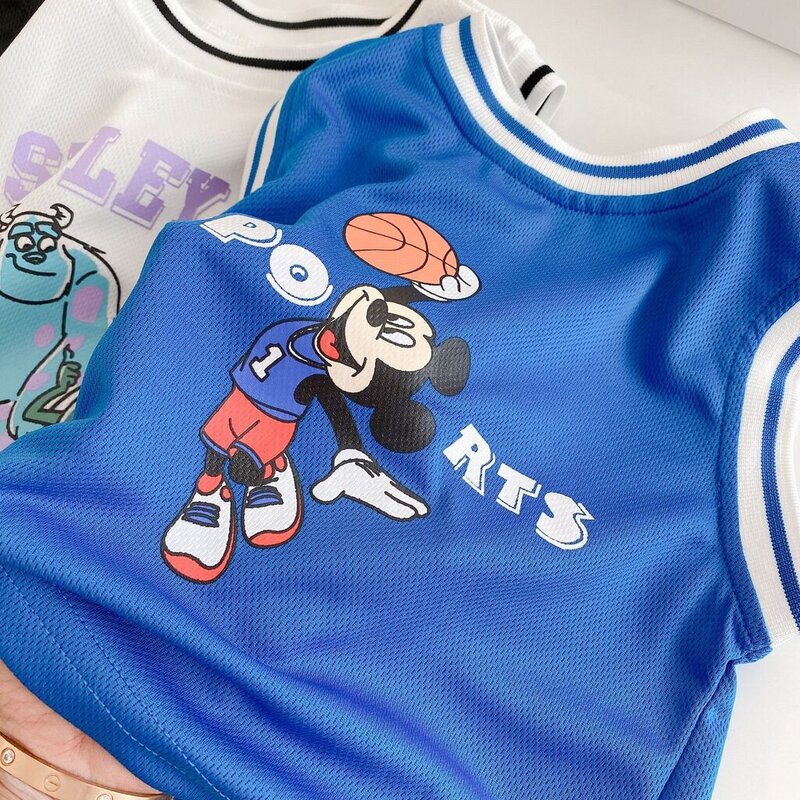 Bộ ba lỗ sát nách cho bé trai Binbon kids, đồ bộ thể thao bé trai Hàn Quốc chất thông hơi siêu mát bé từ 6-27kg