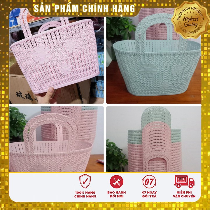 Giỏ xách đi chợ bằng nhựa dẻo