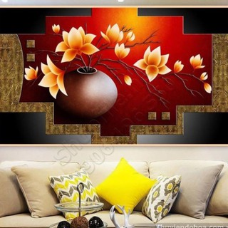 Tranh Dán Tường Đẹp 😍 freeship 😍 Tranh 3D Bình hoa trang trí Tường