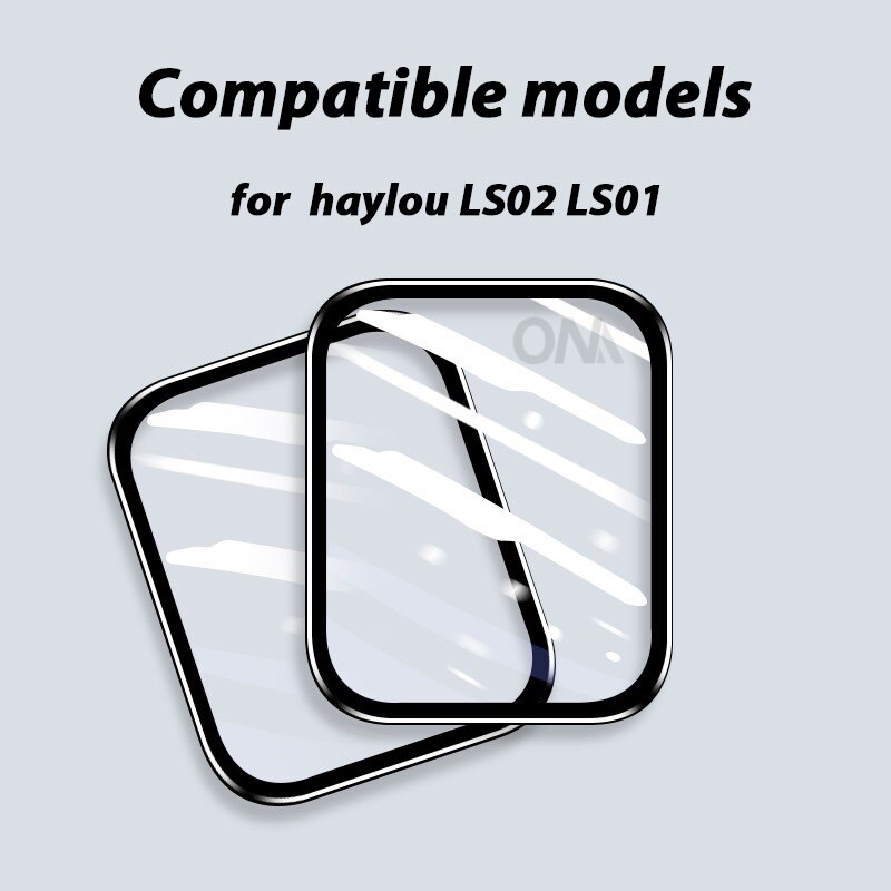 Haylou LS02 LS01 20D Curved Edge Full Coverage Soft Protective Film Cover Smart Watch 2 Screen Protector