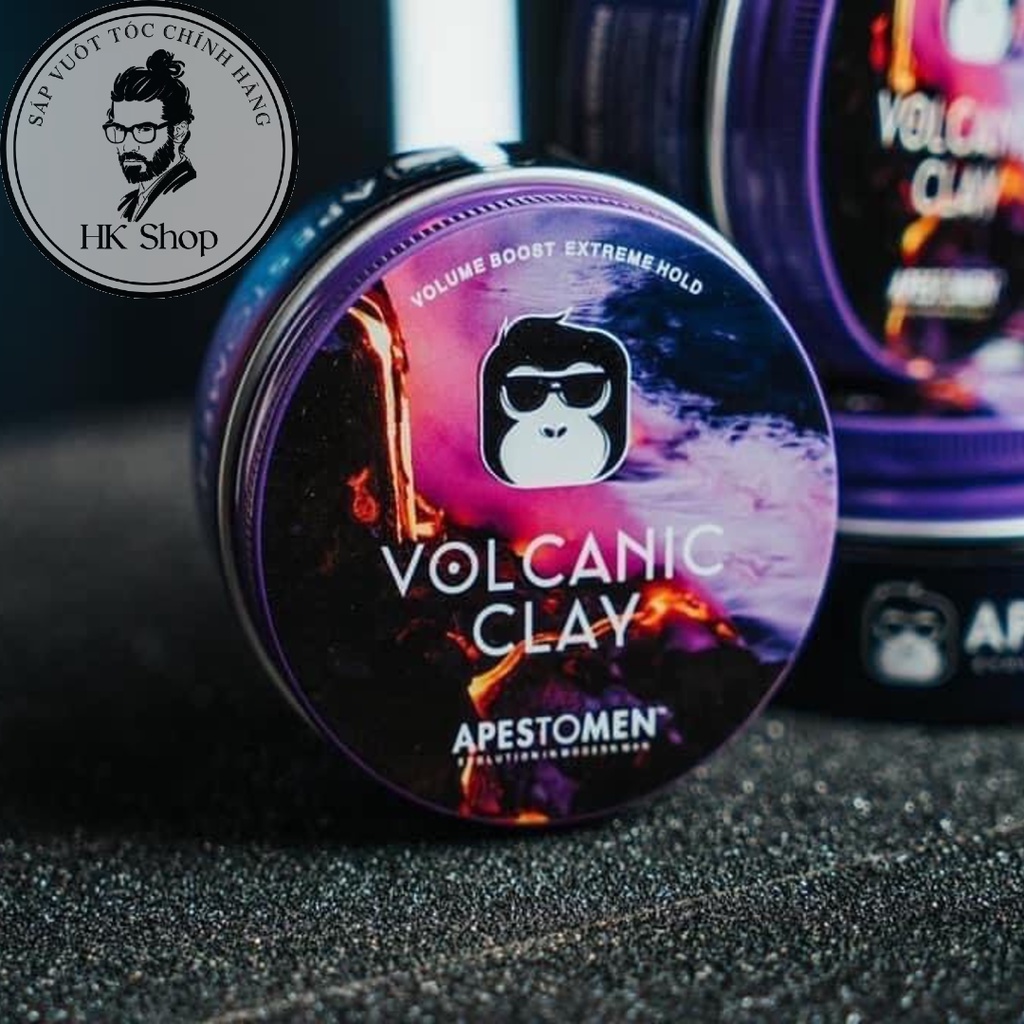 Sáp vuốt tóc nam Volcanic Clay Apestomen