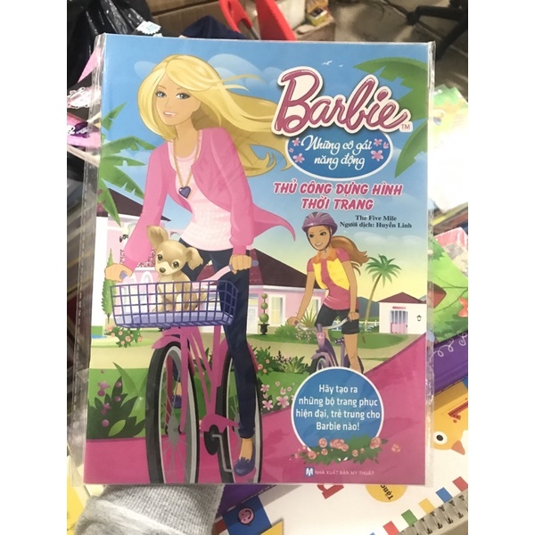 Sách-Barbie Những cô gái năng động thủ công dựng hình thời trang