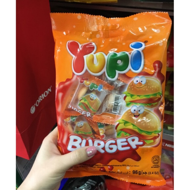KẸO DẺO YUPI HAMBURGER GÓI 12 cái