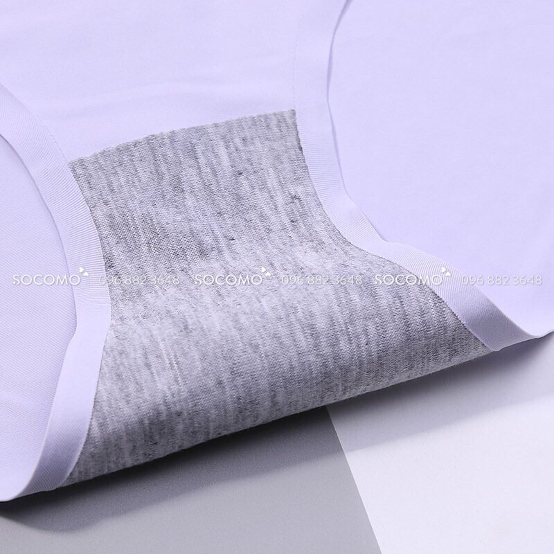 Quần Lót Nữ Đúc Su thun lạnh cao cấp không viền mềm mại kháng khuẩn Socomo Hàng loại 1, chất đẹp giá tốt - 100% ảnh