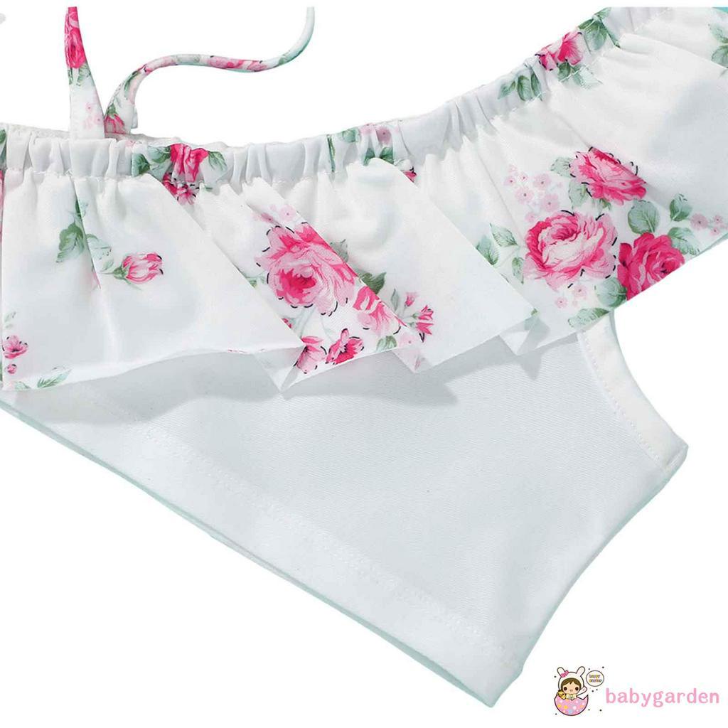 Bộ Đồ Bơi Hai Mảnh Với Họa Tiết Da Báo / Hoa Dành Cho Bé Gái Từ 1-6 Tuổi