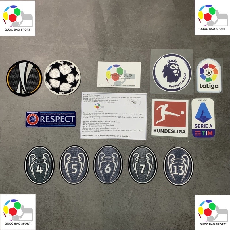 [Logo bóng đá] - Badge tay áo cao cấp