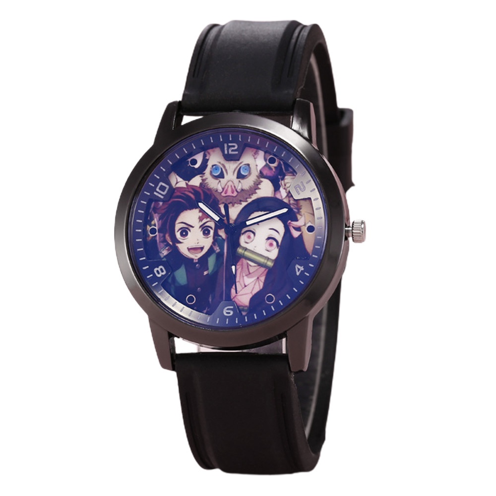 Đồng Hồ Quartz Họa Tiết Hoạt Hình Anime Dùng Làm Quà Tặng Sinh Nhật Cho Bé
