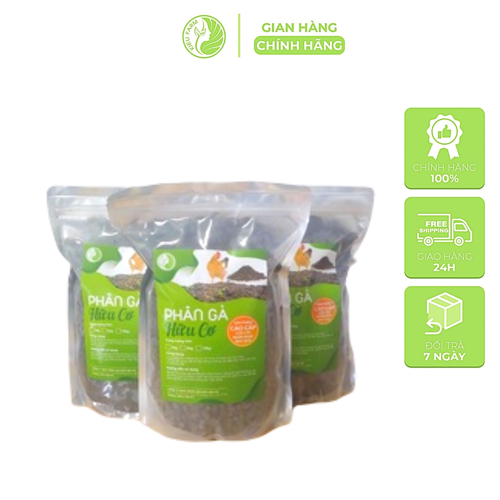 Phân gà hữu cơ nhập khẩu nén viên - 1kg_Kieufarm