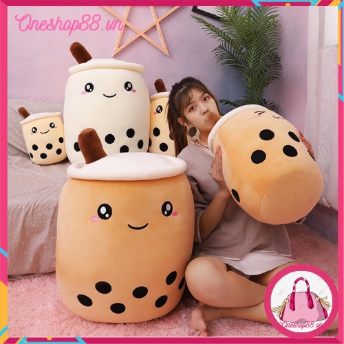 Gấu Bông Gối Ôm Trà Sữa Vải Nhung Mềm Mịn Co Dãn 4 Chiều kích thước 30cm