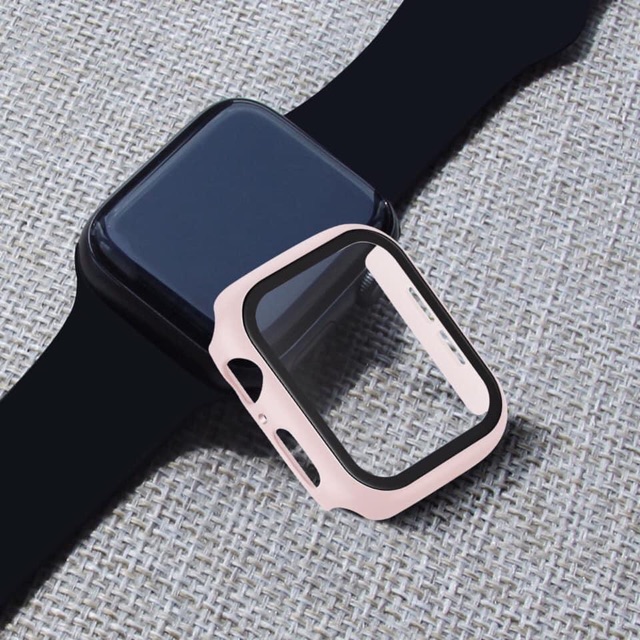 Ốp viền Apple watch kèm kính cường lực, bảo vệ toàn diện cho Apple Watch