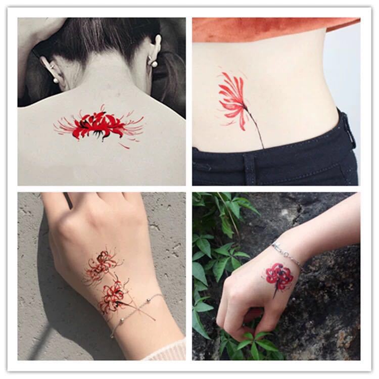 Set 30 tờ Hình Xăm Dán Tattoo Tha Thu Hoa Bỉ Ngạn