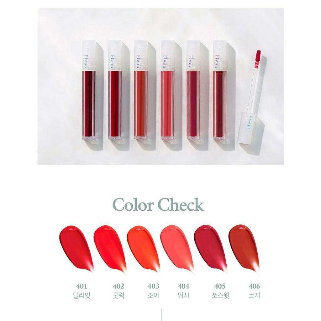Son bóng lì Flynn Stay-in Water Tint 3.4g FULL bảng màu 401, 402, 403, 404, 405, 406 / Flynn/Son Flynn/ Flynn giá tốt nhất tháng 6 năm 2023/ son lỳ HOT TRENT