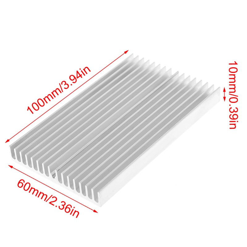 Bộ tản nhiệt nhôm 100x60x10mm chất lượng cao