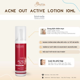 Dung dịch chấm mụn acne out active lotion 60ml