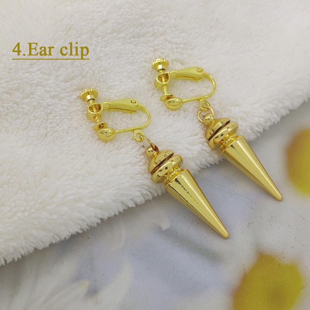 Bông Tai Dạng Kẹp Mặt Hình Côn Trùng Màu Vàng Hóa Trang Nhân Vật Phim SPY×FAMILY Mới Dành Cho Bạn Nữ