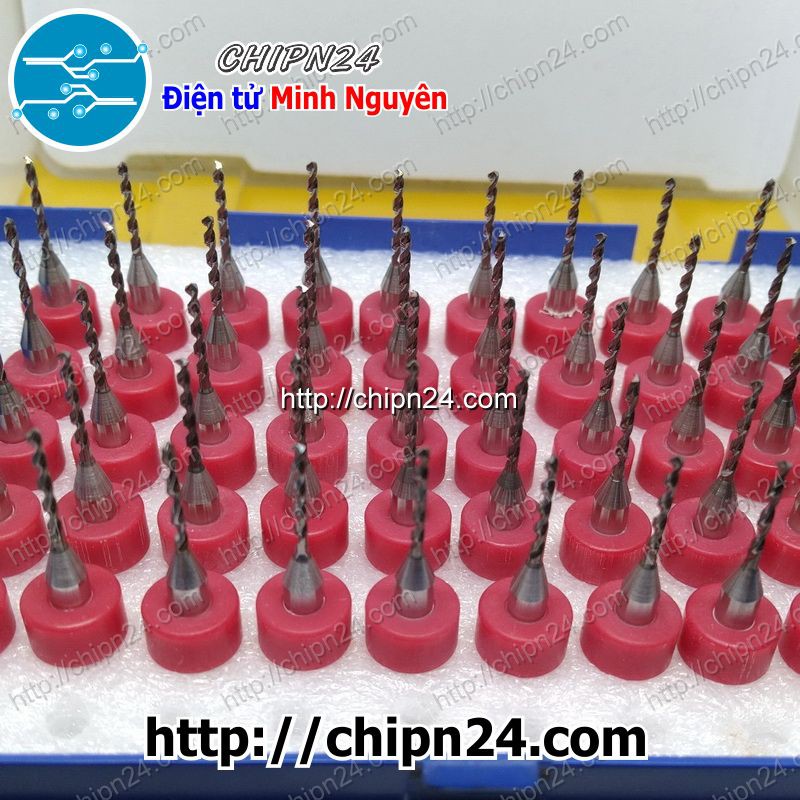 [2 CÂY] Mũi khoan mạch in CNC 1.1mm (Mạch điện tử, PCB)