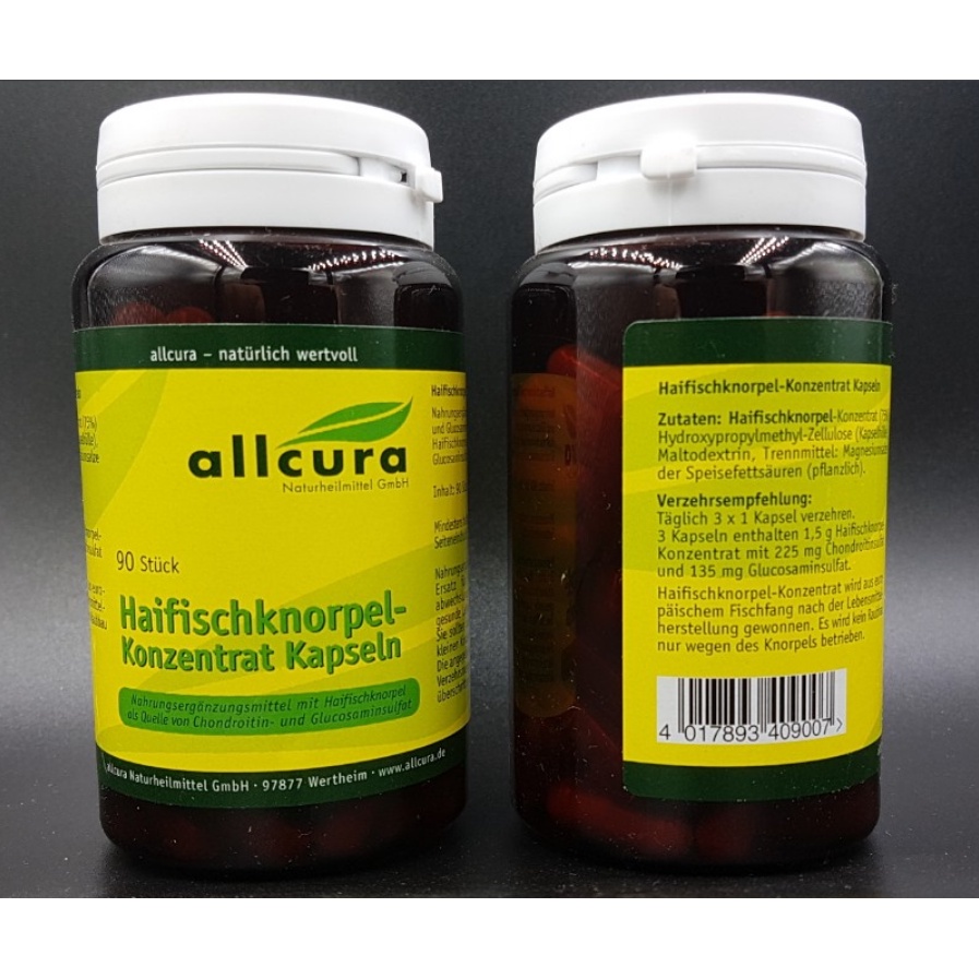 Allcura Haifisch Knorpel lọ 90 viên của Đức