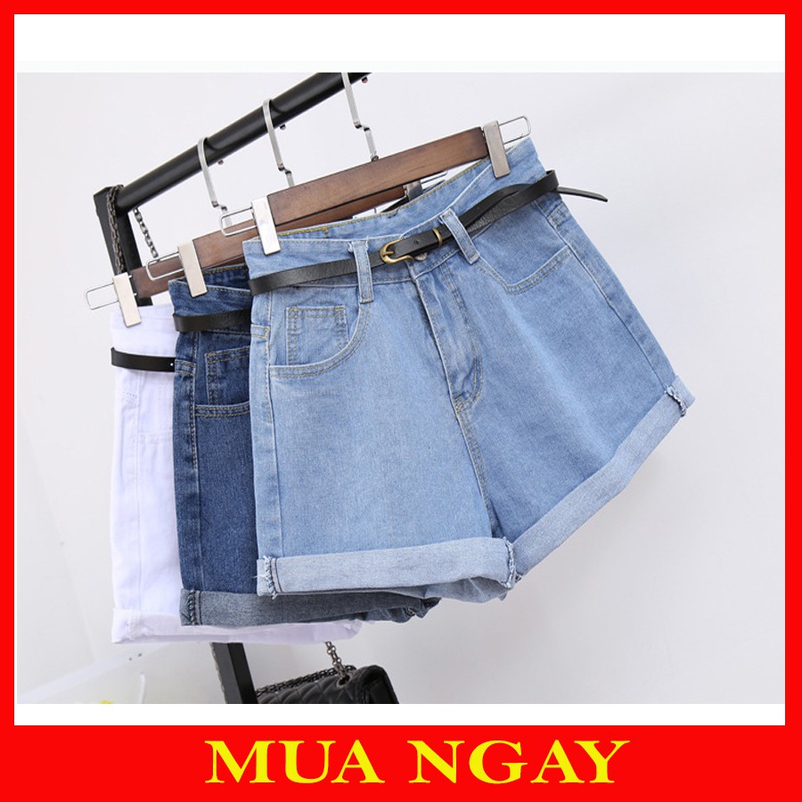 Quần Short Bò Nữ Gập Gấu N11
