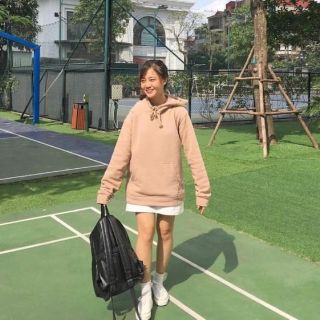 Áo HOODIE BASIC Màu Tan UNISEX