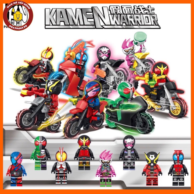 Đồ chơi xếp hình - Siêu nhân - Kamen rider ( 82232 ) - Hàng tuyển - Hàng đẹp - Set 8 hộp ( Nonlego ) !