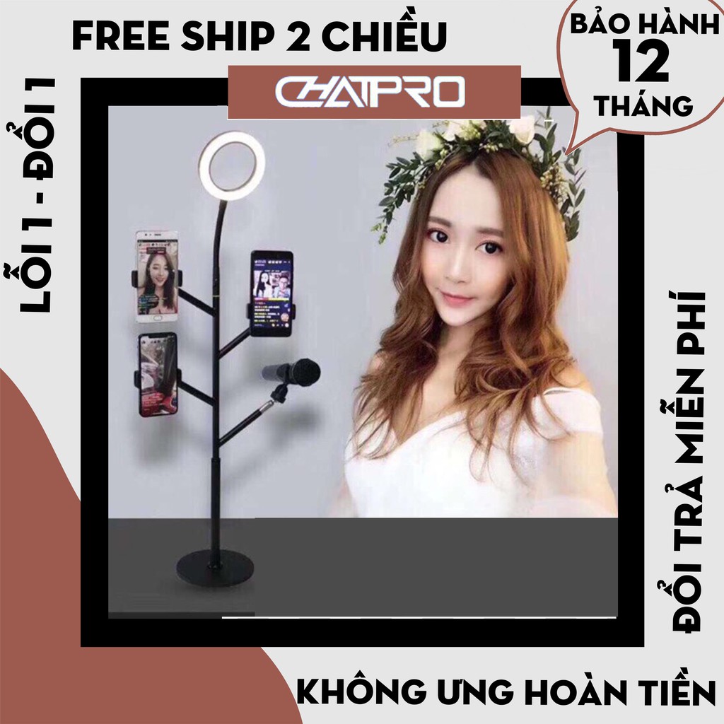 [Bảo Hành 12 Tháng] Đèn livestream bán hàng 3 trong 1 cao cấp, Đèn livestream bán hàng 5 trong 1 siêu tiện lợi