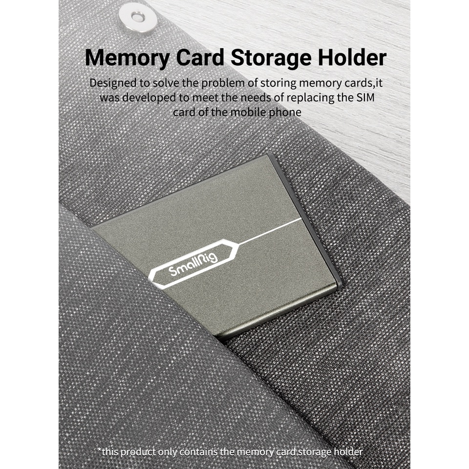 SMALLRIG Hộp Đựng Thẻ Nhớ Micro SD/Thẻ Nhớ Micro SD/SIM Tiện Dụng