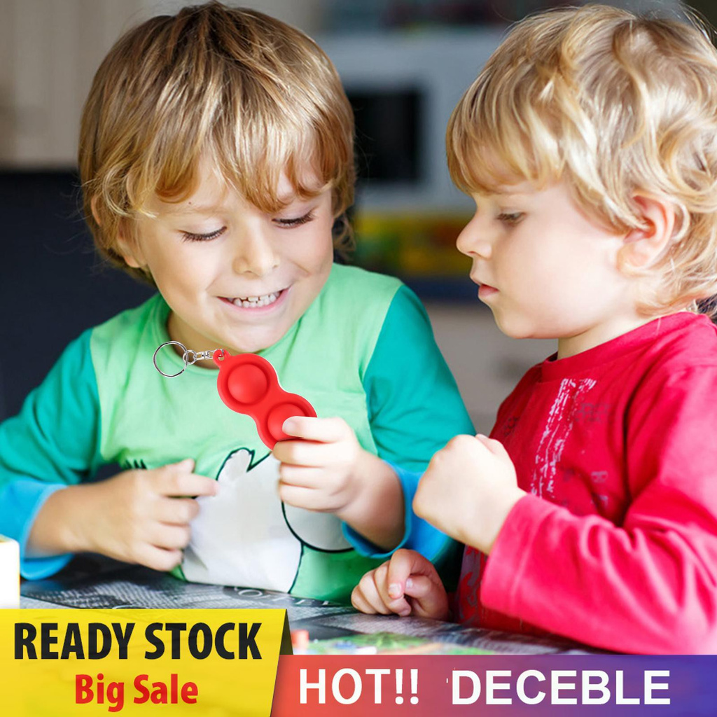 Pop It Fidget Đồ chơi Simple Dimple Fidget Đồ chơi Keychain, Stress Relief Sensory Đồ chơis for Kid Adult