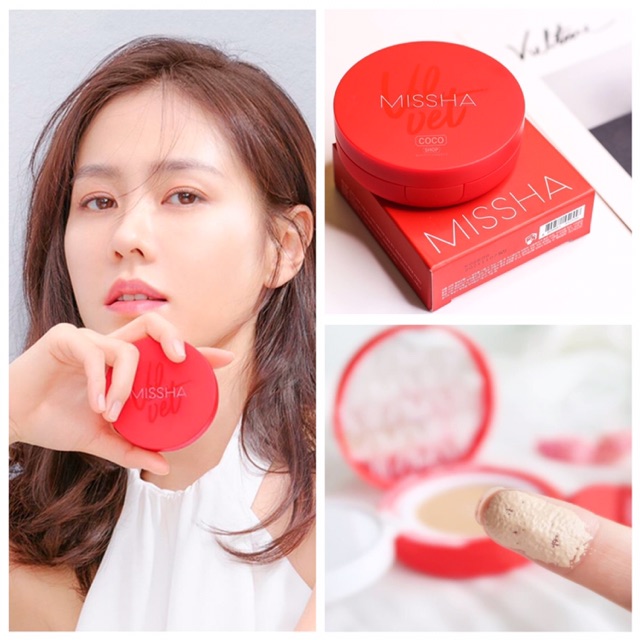 PHẤN NƯỚC MISSHA VELVET FINISH CUSHION VỎ ĐỎ