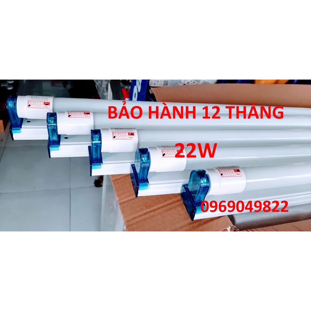 Combo 5 bộ đèn led tuýp 1m2 22W sáng trắng - đèn led tuýp 1.2m