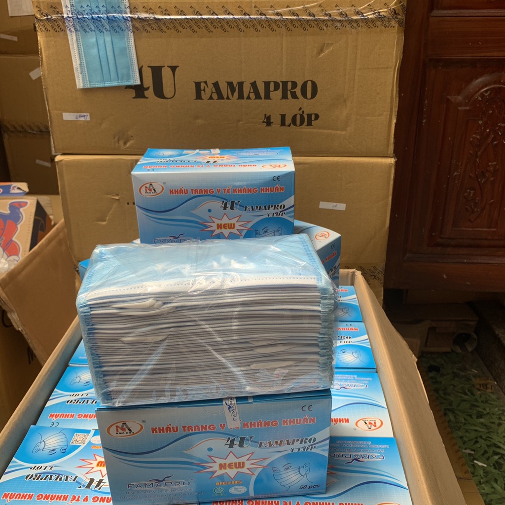 Khẩu Trang Y Tế 4 Lớp Famapro Nam Anh Cô Gái Cao Cấp