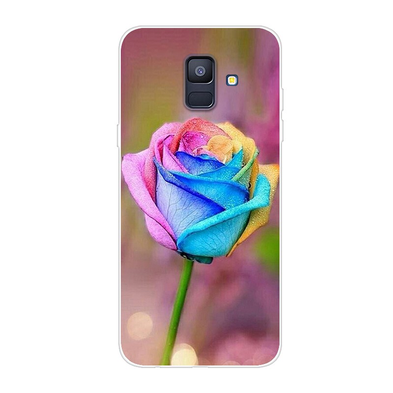 Ốp điện thoại in hoa văn thời trang cho Samsung Galaxy A6 2018 | BigBuy360 - bigbuy360.vn