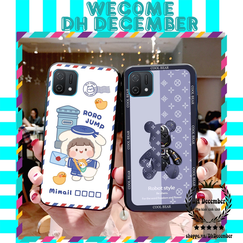 Ốp lưng Oppo A16K in hình 3D GẤU HỒNG-GẤU HỒNG -CỰC XINH-RẺ