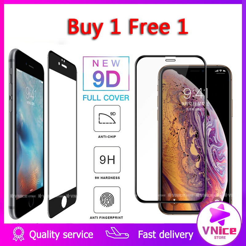 [mua 1 tặng 1]Kính cường lực bảo vệ màn hình cho Iphone 6 S 7 8 Plus X XR XS MAX 11 PRO MAX 12 Mini 12 Pro Max