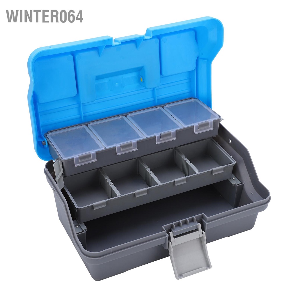 Hộp đựng đồ câu cá nghề ba lớp ABS di động với tay cầm tiện dụng Winter064