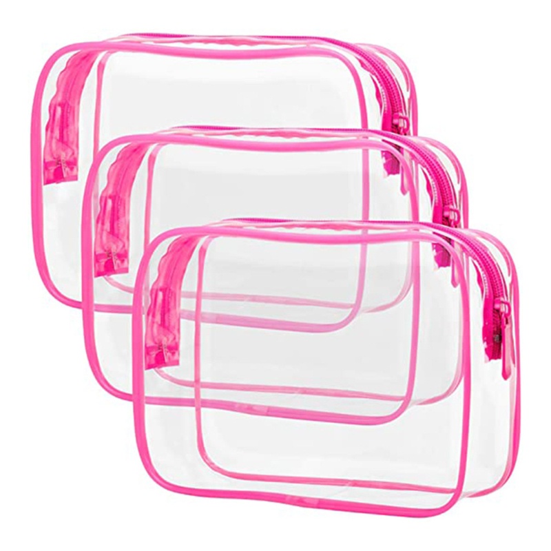 Túi Đựng Mỹ Phẩm Trong Suốt Có Khóa Kéo Tiện Dụng