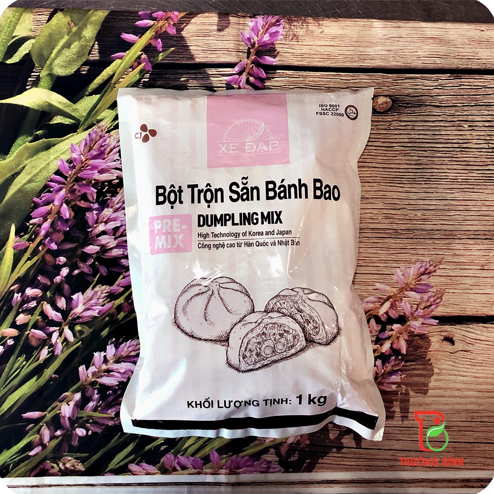 Bột trộn sẵn bánh bao CJ hiệu Xe Đạp 1Kg