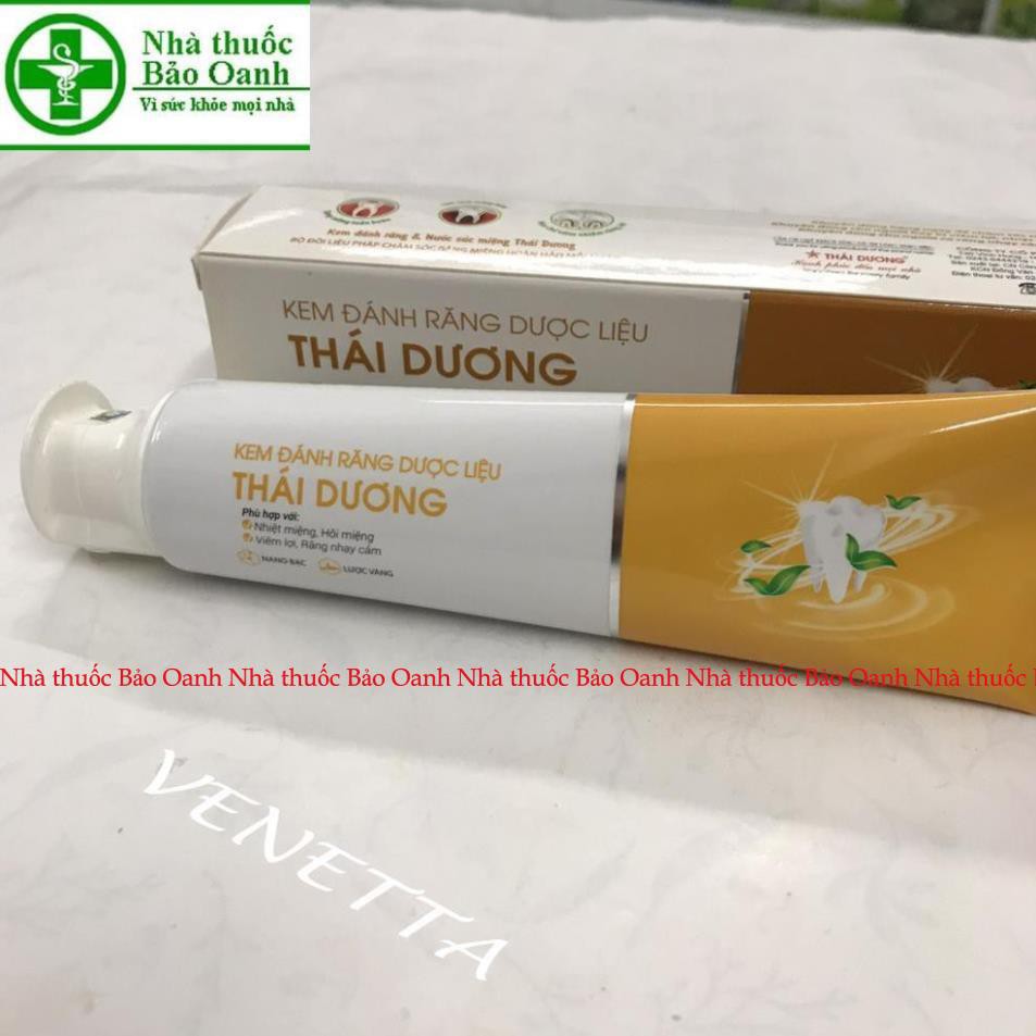 Kem đánh răng dược liệu Thái Dương - Tube 100gr