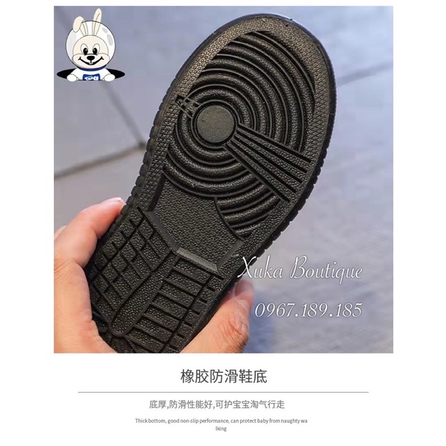 Giày Thể Thao Sneaker TMT Cao Cấp cho bé - 2 màu đen, trắng