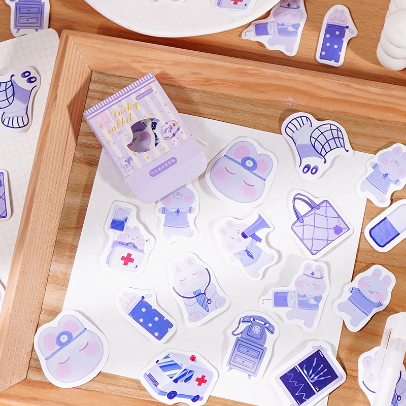 Set 45 hình dán trang trí nhiều mẫu họa tiết đáng yêu