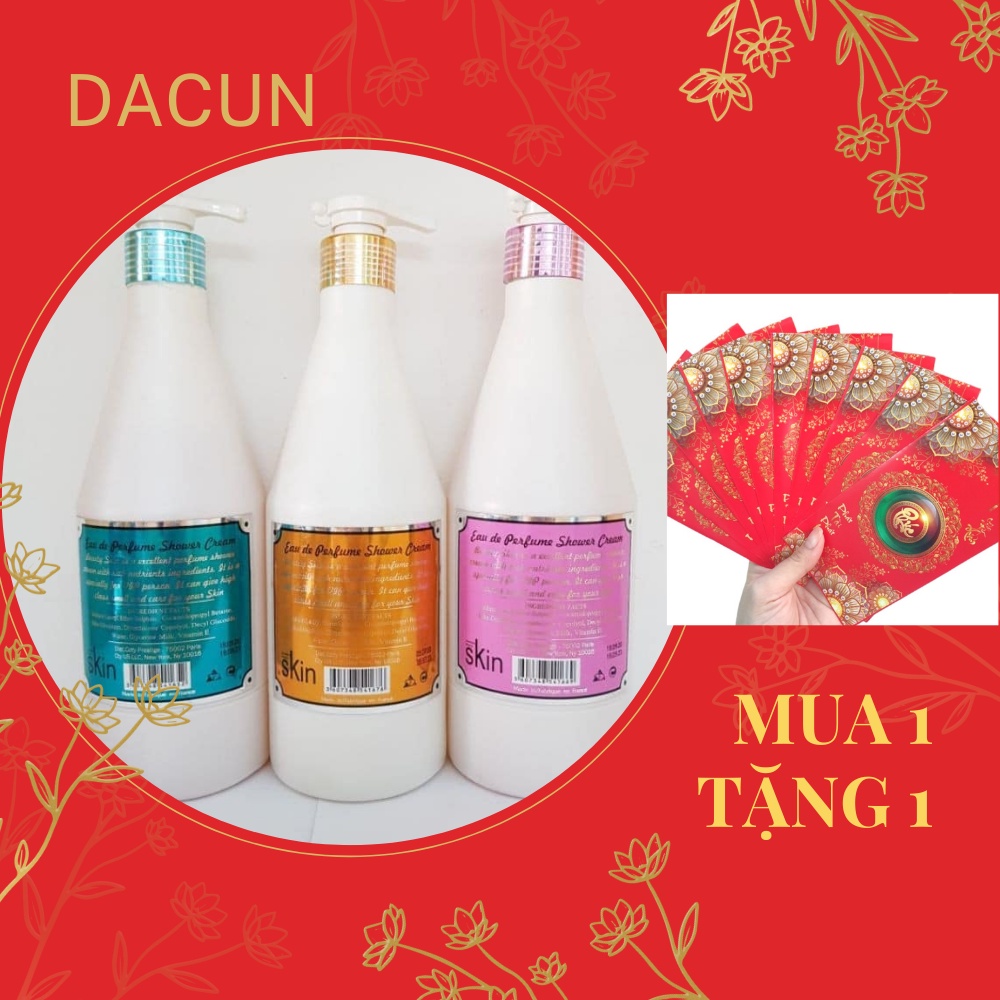 Sữa tắm dưỡng ẩm làm trắng da hương nước hoa pháp SKIN