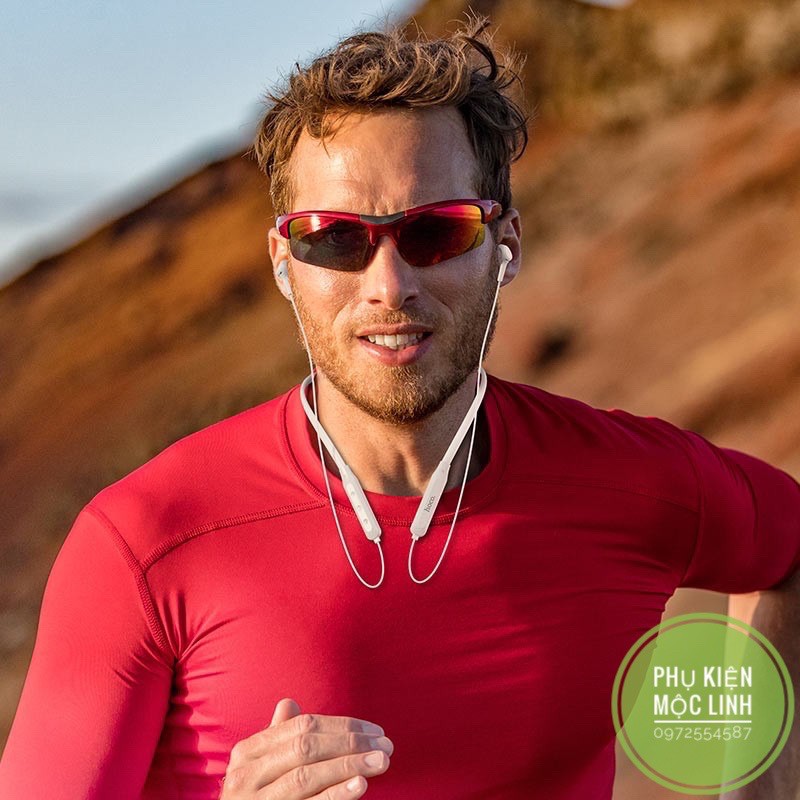Tai nghe bluetooth thể thao choàng cổ Hoco ES51 Graceful Wireless 5.0 - Nghe nhạc đàm thoại 3h liên tục không dây Sport