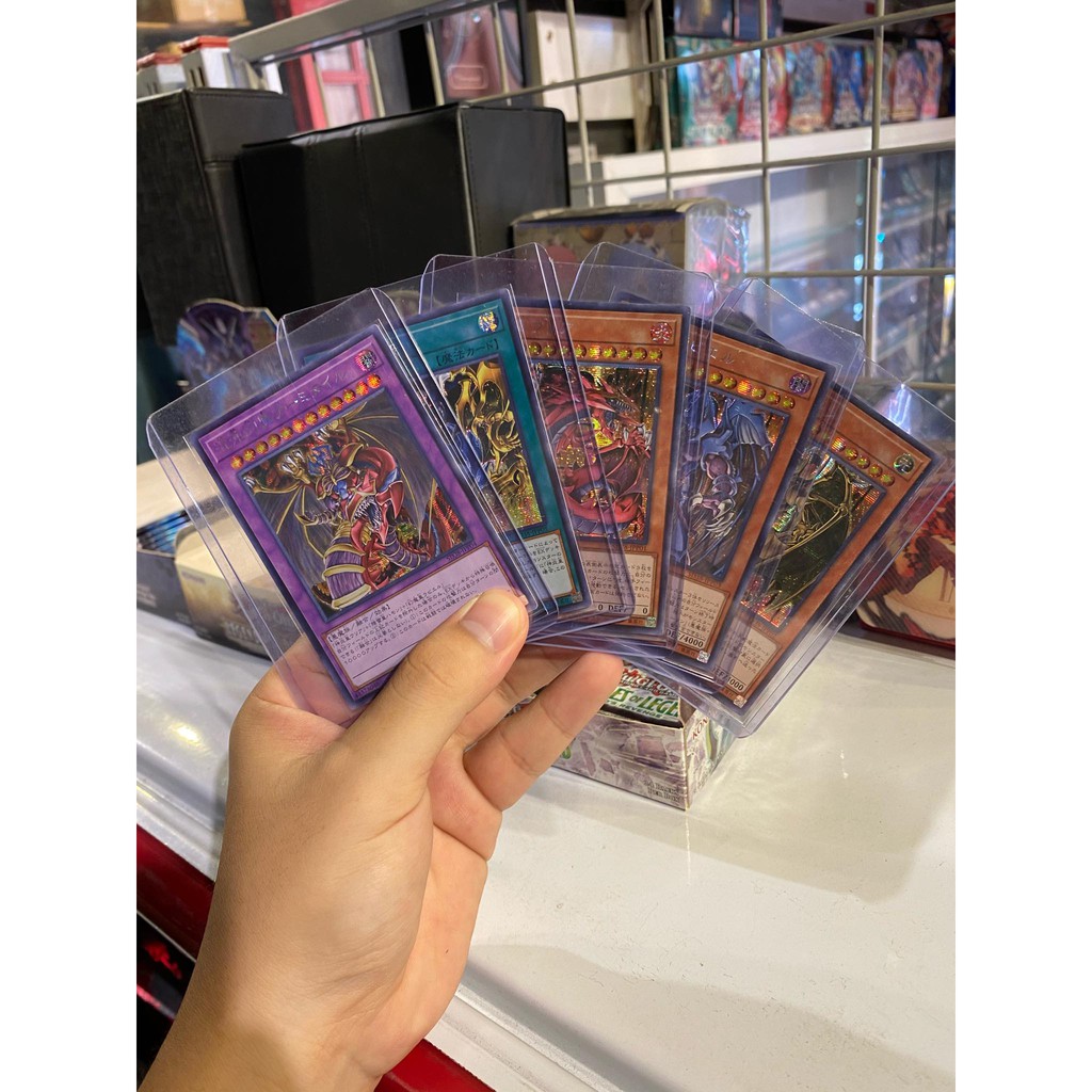 Lá bài thẻ bài Yugioh Combo Tam Thần Gx Uria Hamon Raviel Armityle - Secret Rare - Tặng bọc bài nhựa bảo quản