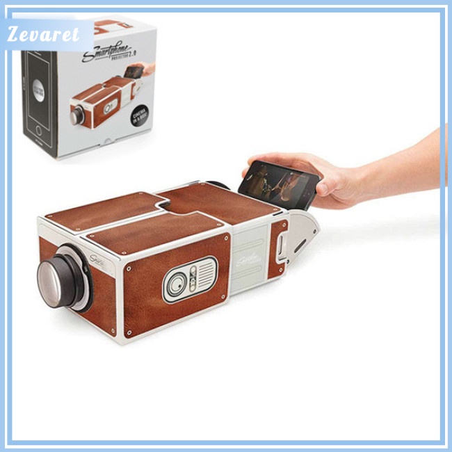 Máy Chiếu 3D Mini Có Đèn Dùng Cho Điện Thoại Di Động