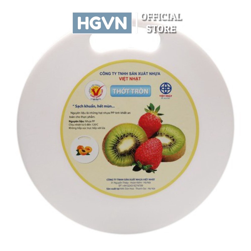 Thớt Tròn Việt Nhật , Thớt Nhựa An Toàn Khi Sử Dụng